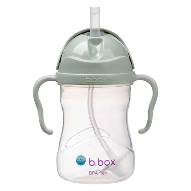 B.BOX Hrneček s brčkem zelený 240 ml