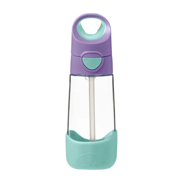B.BOX Lahev na pití s brčkem 450 ml - lilac pop