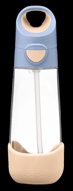 B.BOX Lahev na pití s brčkem 600 ml - broskvová