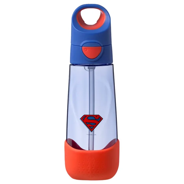 B.BOX Lahev na pití s brčkem 600 ml - Superman |