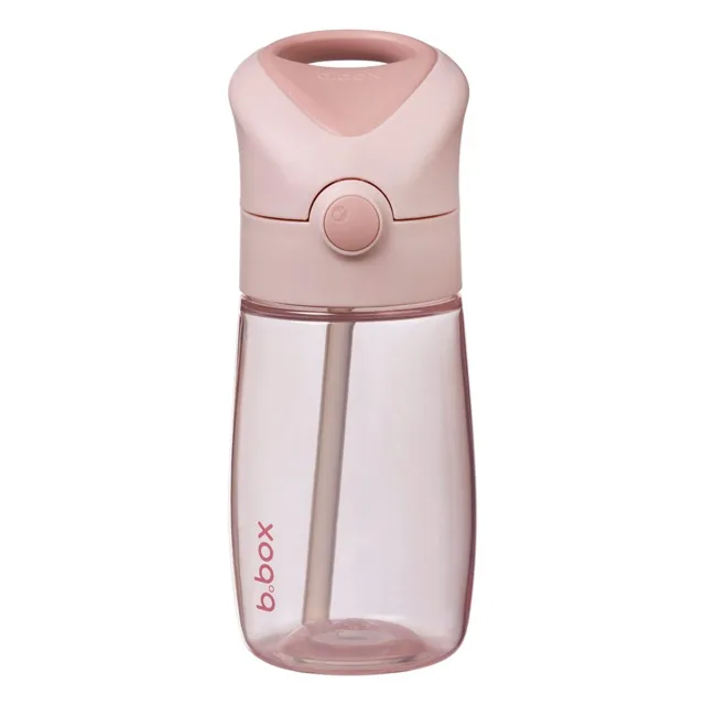 B.BOX Láhev na pití s brčkem Junior 380 ml - blush crush