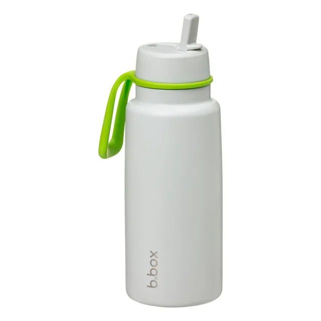 B.BOX Nerezová termolahev s brčkem 1l - lime time