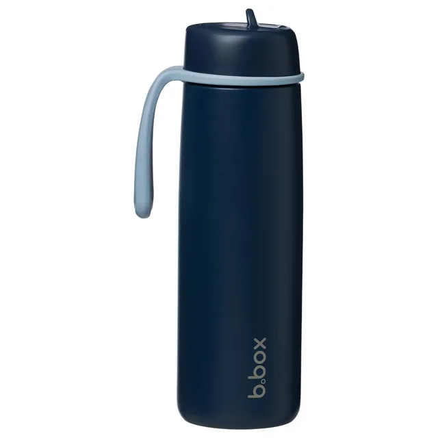 B.BOX Nerezová termolahev s brčkem 690 ml - midnight