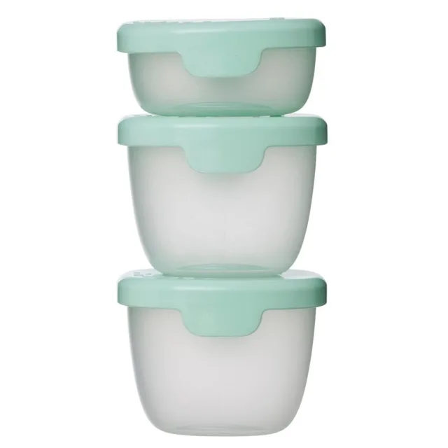 B.BOX Sada zelených krabiček snack tubs 3 kusy