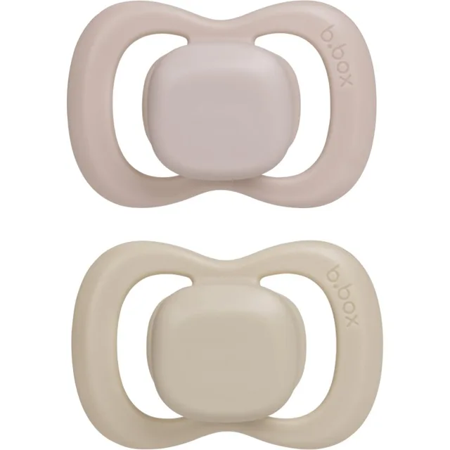 B.Box Silicone 0-6m dudlík Blush/Latte 2 ks
