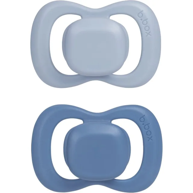B.Box Silicone 0-6m dudlík Ocean/Sky 2 ks