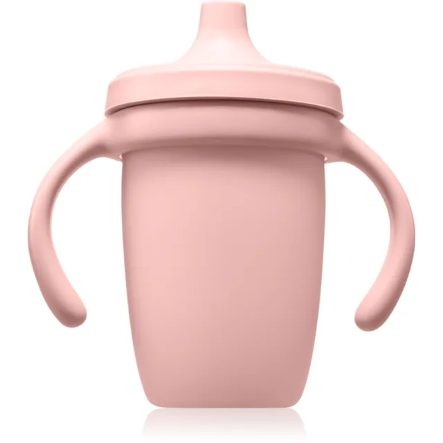 b.box Silicone Cup tréninkový hrnek s držadly Blush 1 ks