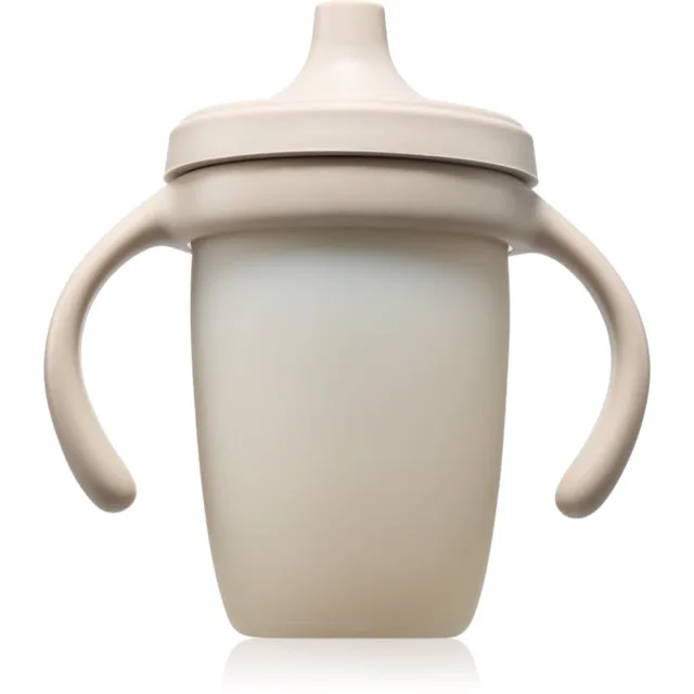 b.box Silicone Cup tréninkový hrnek s držadly Latte 1 ks