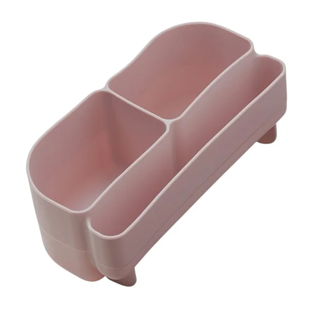 B.BOX Silikonový organizér do středního svačinového boxu růžový 450 ml