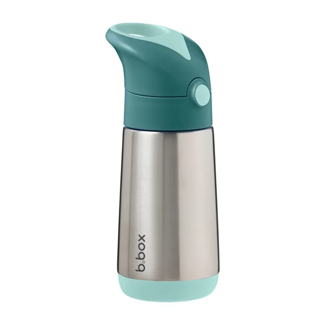 B.BOX Termoska na pití s brčkem 350 ml - emerald forest