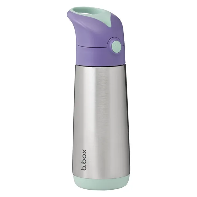 B.BOX Termoska na pití s brčkem 500 ml - lilac pop