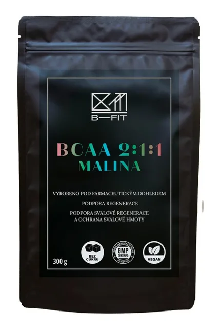 B-Fit Club BCAA 2:1:1 malina 300 g