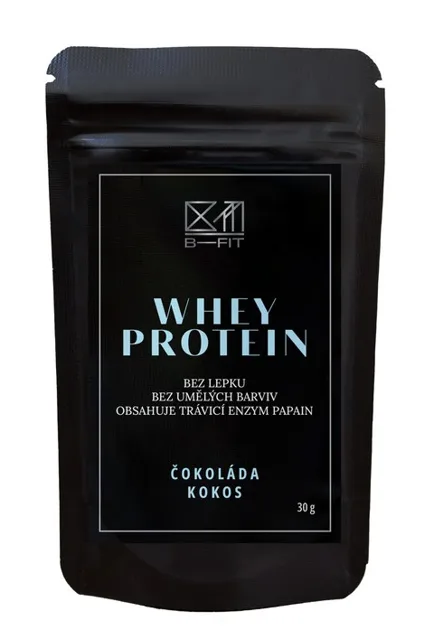 B-Fit Club Whey Protein čokoláda-kokos 30 g