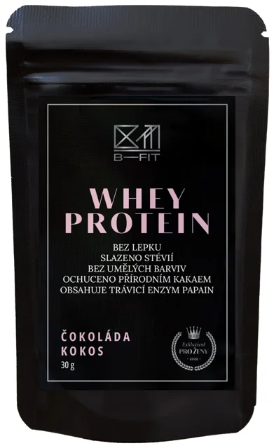 B-Fit Club Whey protein Exclusive Čokoláda - Kokos 30 g