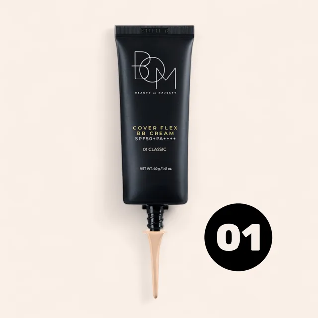 B.O.M. B.O.M - Cover Flex BB Cream SPF50+PA++++ 01 CLASSIC - Krycí BB krém SPF 50+ PA++++ - 40 g