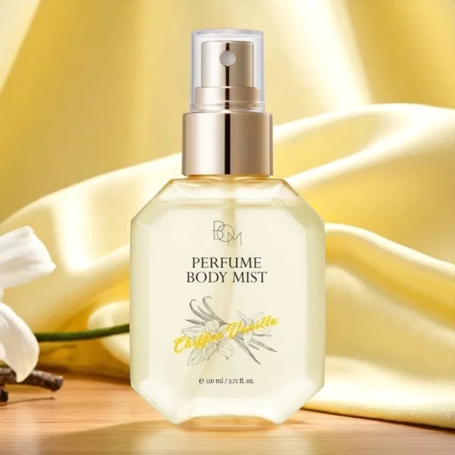 B.O.M. - Chiffon Vanilla Perfume Body Mist - Parfemovaný tělový sprej s vůní vanilky - 110 ml