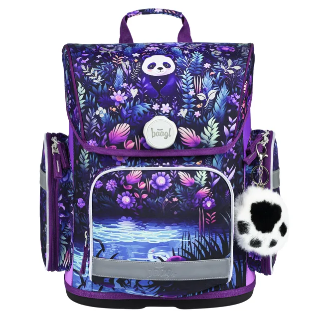 Baagl Školní aktovka Ergo Jungle Panda
