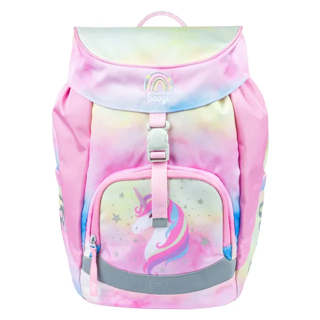 Baagl Školní batoh Airy Rainbow Unicorn