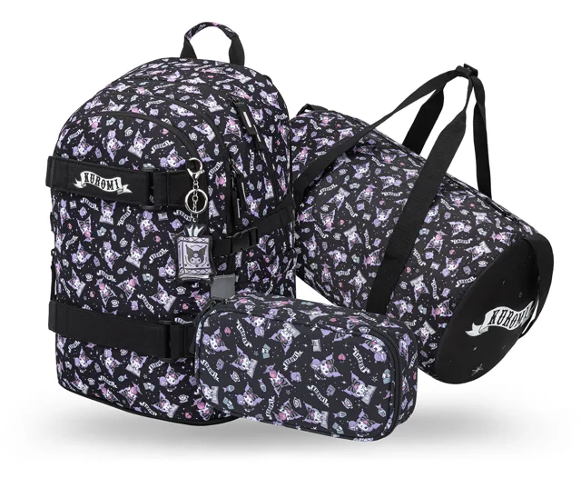 Baagl Školní set Skate Kuromi Black