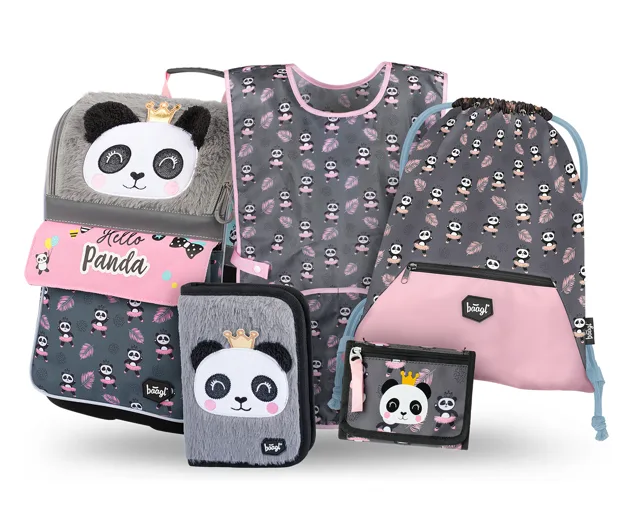 Baagl Školní set Zippy Panda III