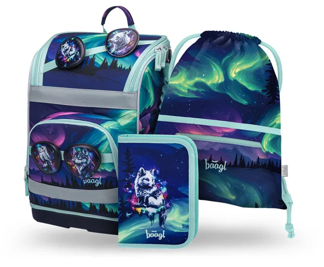 Baagl Školní set Zippy Plus Aurora