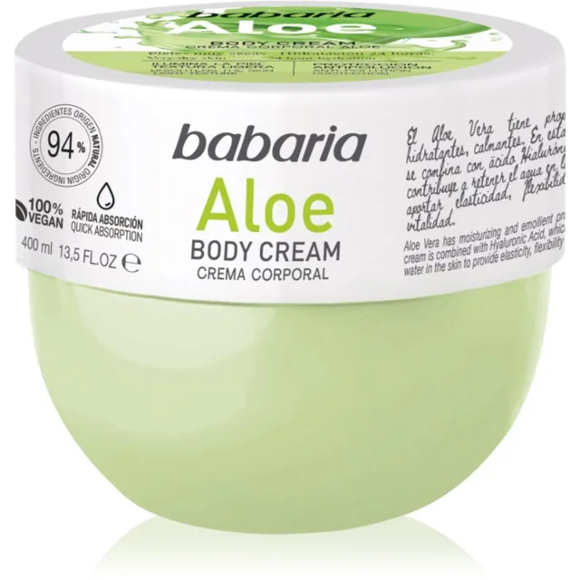 Babaria Aloe Vera hydratační tělový krém pro citlivou pokožku 400 ml