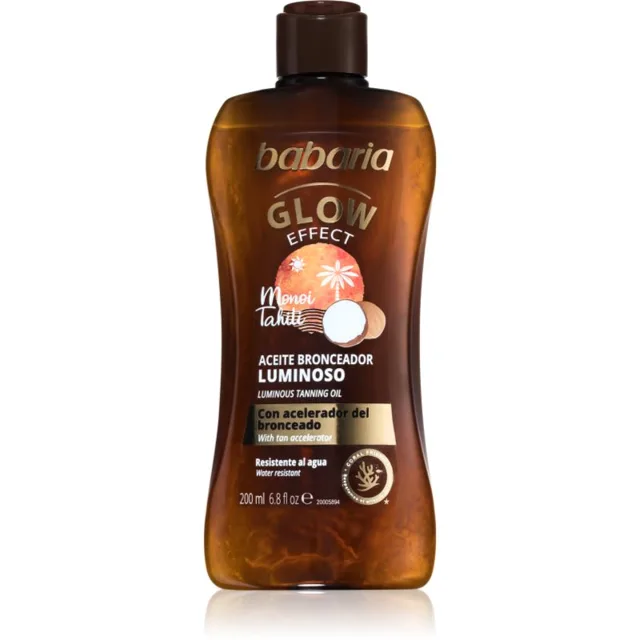 Babaria Glow Effect Monoi Tahiti rozjasňující olej na opalování 200 ml