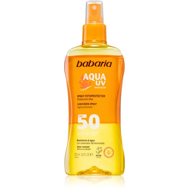 Babaria Sun Aqua UV opalovací sprej SPF 50 200 ml