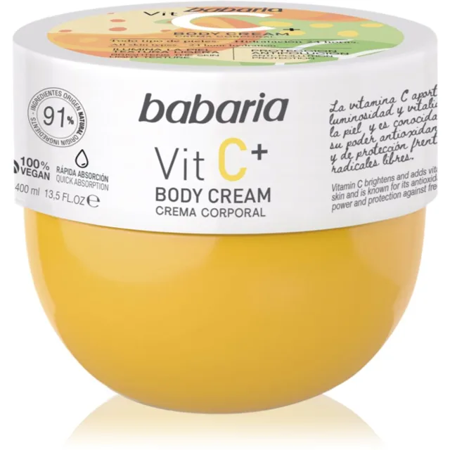 Babaria Vitamin C hydratační tělový krém pro všechny typy pokožky 400 ml
