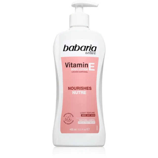 Babaria Vitamin E výživné tělové mléko 400 ml