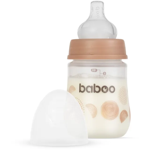 Baboo Anti-colic Feeding Bottle antikoliková láhev pro děti od narození Au Naturale, 0 m+ 1 ks