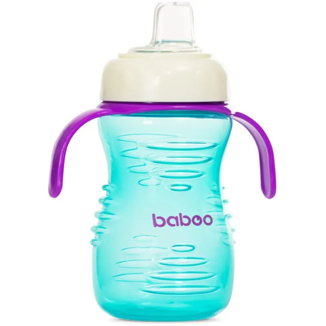 Baboo Cup with Silicone Spout hrnek se silikonovým pítkem Mint, 6m+ 260 ml