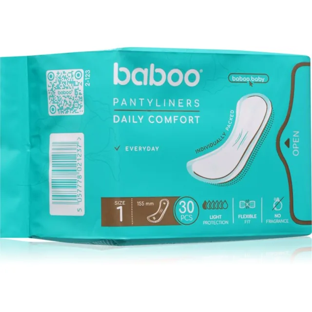Baboo Daily Pantyliners slipové vložky 30 ks
