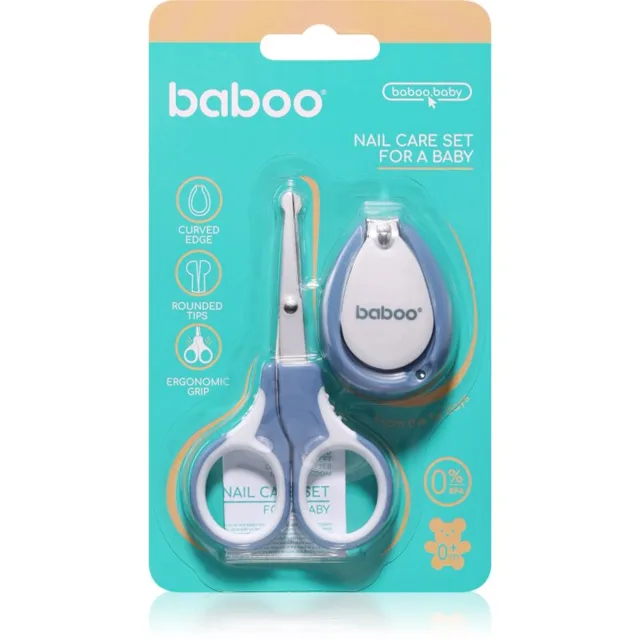 Baboo Nail Care Set manikúrní set pro děti od narození Blue Haze 0m+