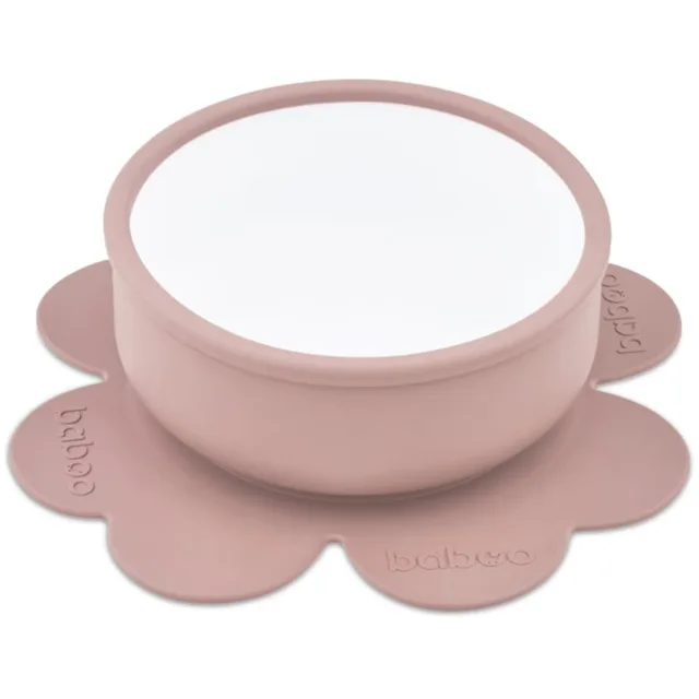 Baboo Silicone Bowl silikonová miska s přísavkou Au Naturale, 6m+ 1 ks
