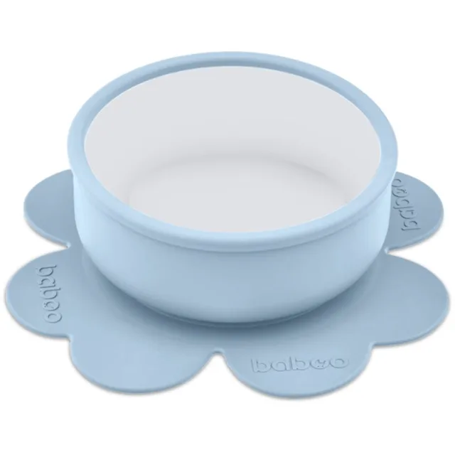 Baboo Silicone Bowl silikonová miska s přísavkou Blue Haze, 6m+ 1 ks