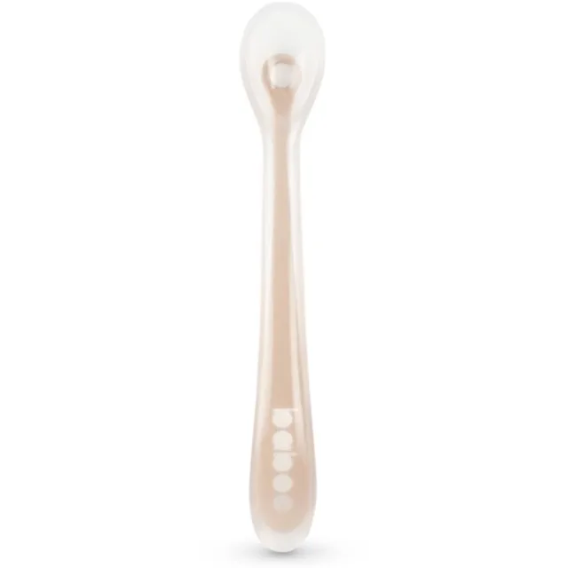 Baboo Silicone Spoon lžička Au Naturale, 6m+ 1 ks