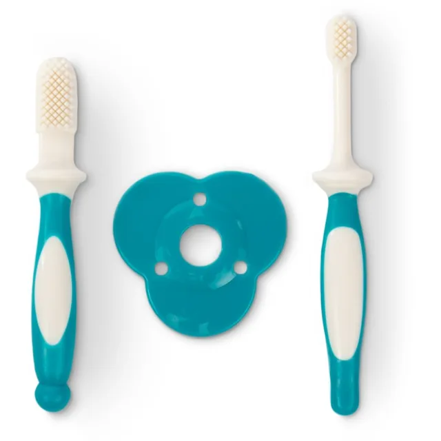 Baboo Toothbrush Set sada zubní péče pro miminka 6-12 m