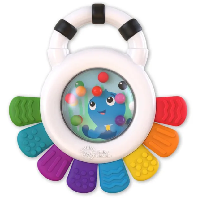 Baby Einstein Outstanding Opus Rattle & Teether Sensory Toy kousátko s chrastítkem 1 ks
