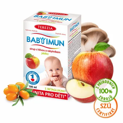 Baby Imun sirup s hlívou a rakytníkem příchuť jablko 100 ml