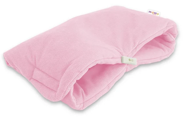 Baby Nellys Luxusní rukávník Velvet , 40 x 20cm - sv. růžová