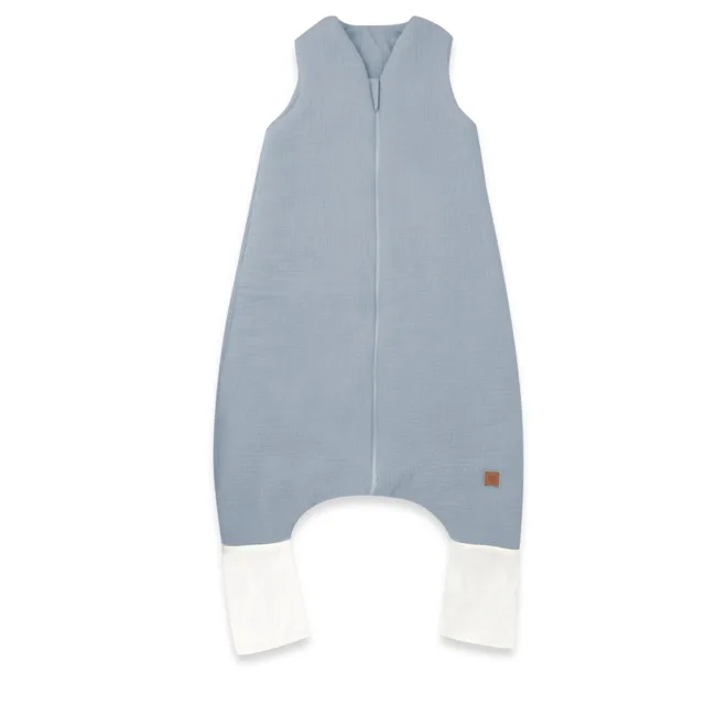 Baby Nellys Mušelínový spací vak se zahrnovacími nohavičkami - jeans, vel. S