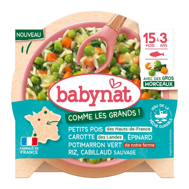 Babybio BABYNAT Rizoto se zeleninou a divokou treskou 200 g