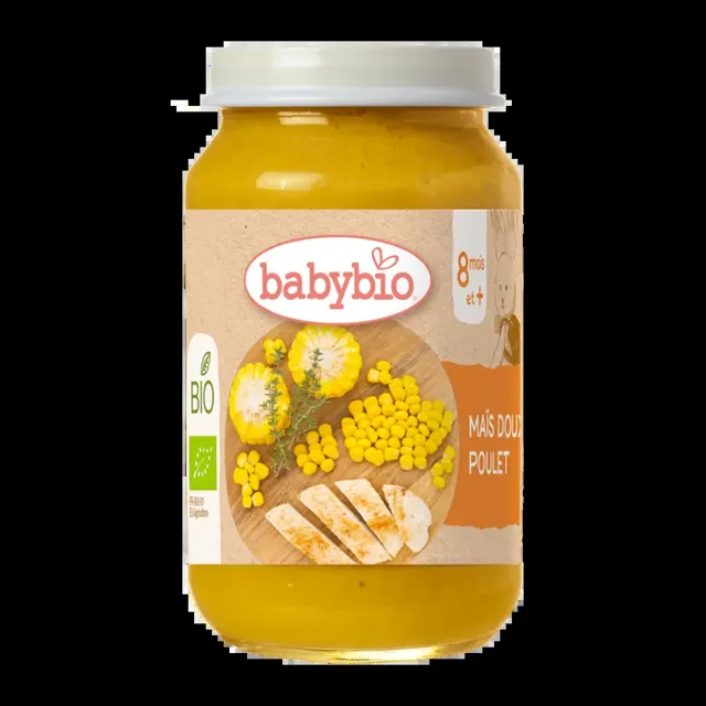 Babybio BIO sladká kukuřice s kuřecím masem 200 g