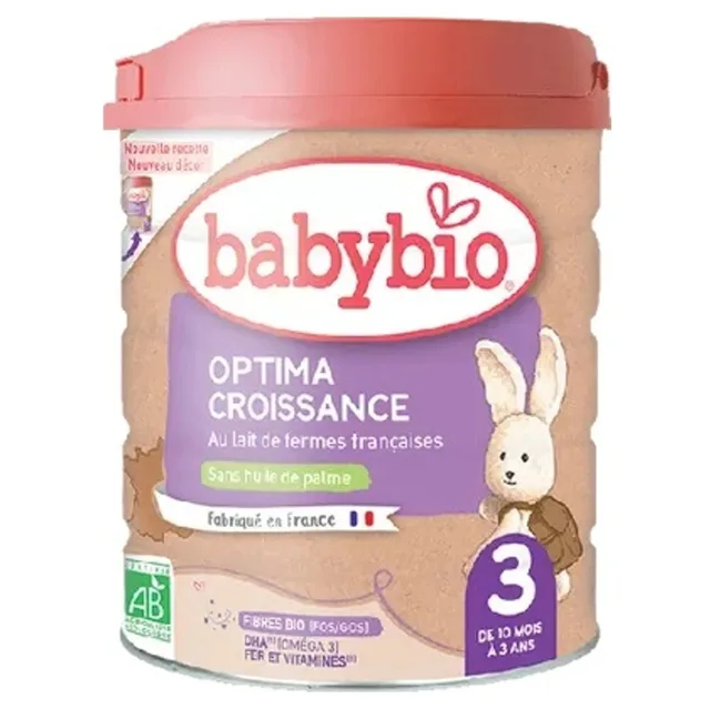 BABYBIO Optima 3 Pokračovací kojenecké mléko od 10 měsíce do 3 let BIO 800 g