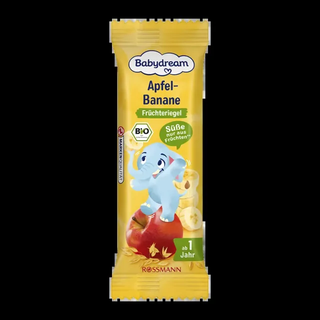 Babydream BIO cereální tyčinka Jablko a banán 25 g