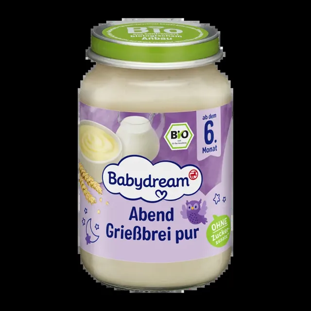 Babydream BIO Krupicová kaše na dobrou noc 190 g