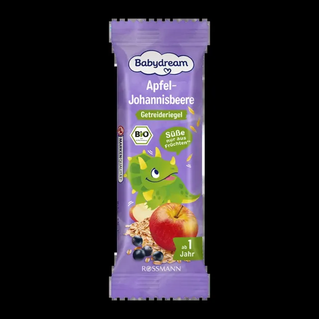 Babydream BIO ovesná tyčinka Jablko a černý rybíz 25 g