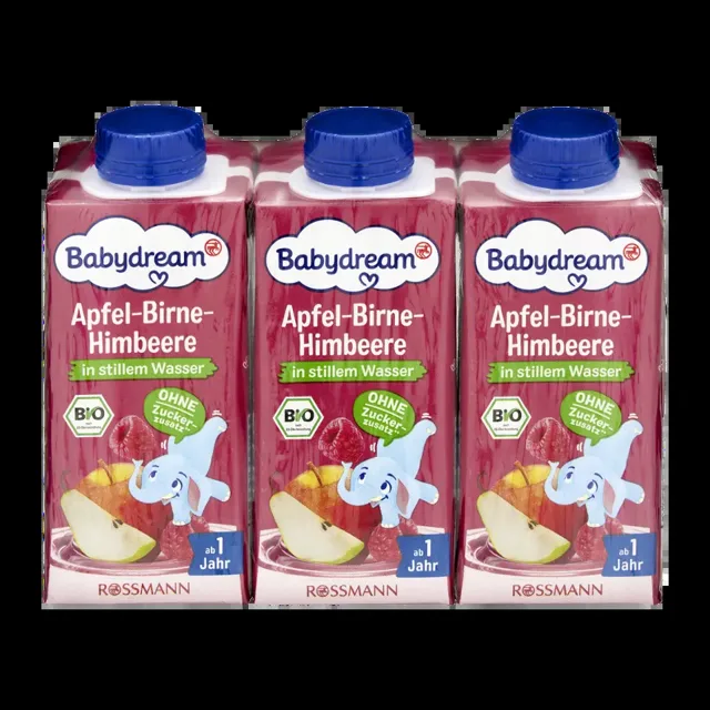 Babydream BIO Ovocná šťáva jablko, hruška, malina 600 ml