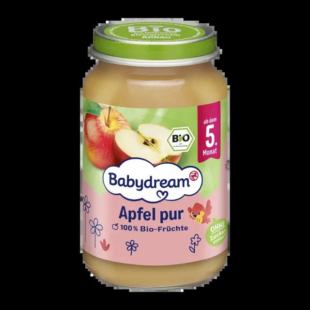Babydream BIO ovocné pyré jablko 190 g